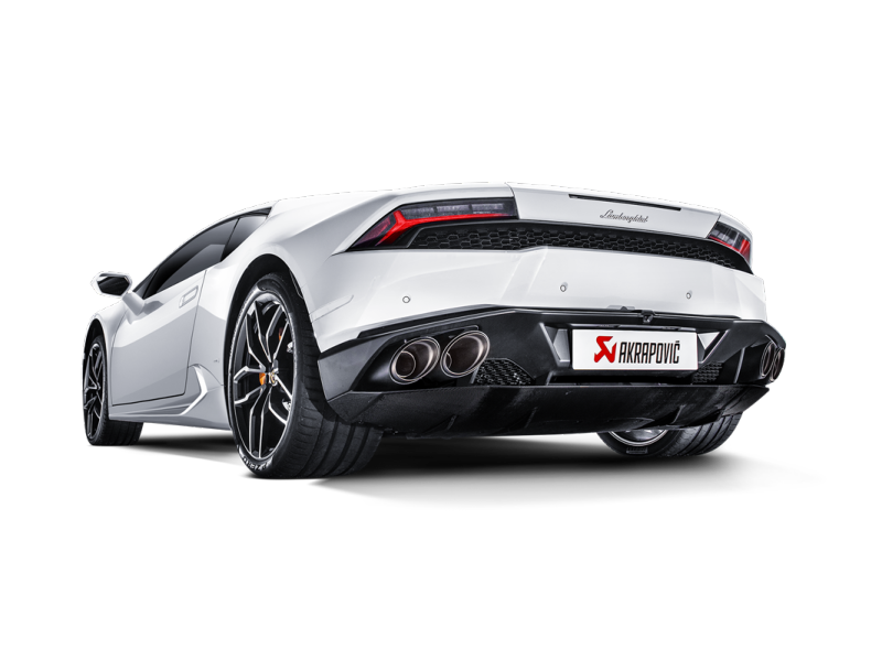 Akrapovic 16-16 Lamborghini Huracan LP 580-2 Coupe/Spyder Slip-On Line (Titanium) w/ Carbon Tips