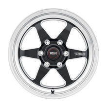 Load image into Gallery viewer, Weld 17x10 Ventura 6 Drag 6x135 ET43 BS7.25 Gloss BLK MIL DIA 87.1