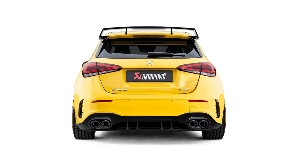 Akrapovic Slip-On Line (Titanium) w/Carbon Tips for 2019+ Mercedes-AMG A35 Hatchback (W177) w/OPF/GPF - 2to4wheels