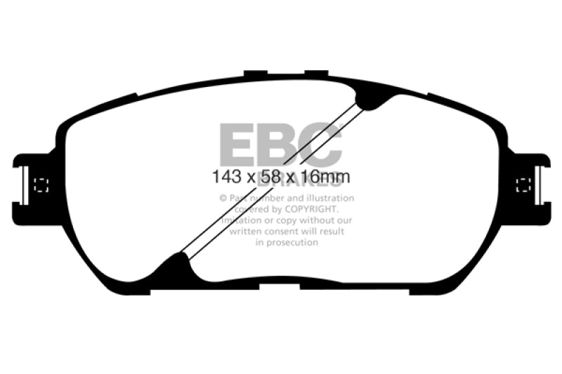 EBC 10 Toyota Sienna 2.7 Extra Duty Front Brake Pads