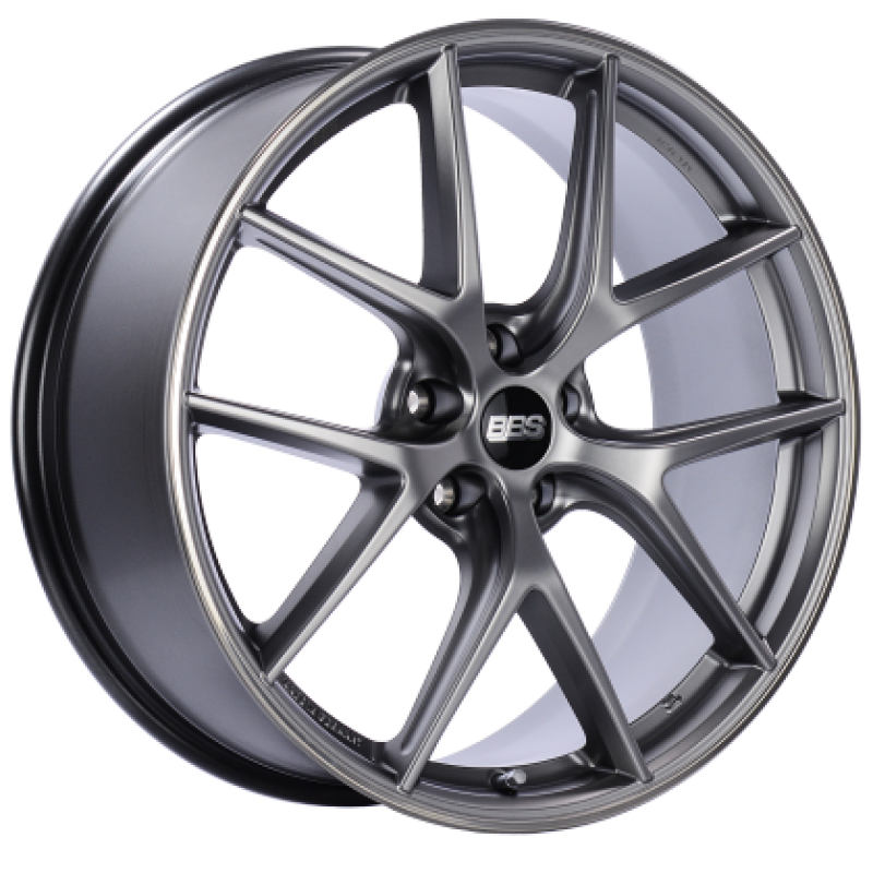 BBS CI-R 19x9 5x120 ET32 Platinum Silver Polished Rim Protector Wheel -82mm PFS/Clip Required