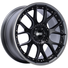 Load image into Gallery viewer, BBS CH-RII 20x9 5x130 ET48 CB71.6 Satin Black Center Platinum Lip Stainless Rim Protector Wheel