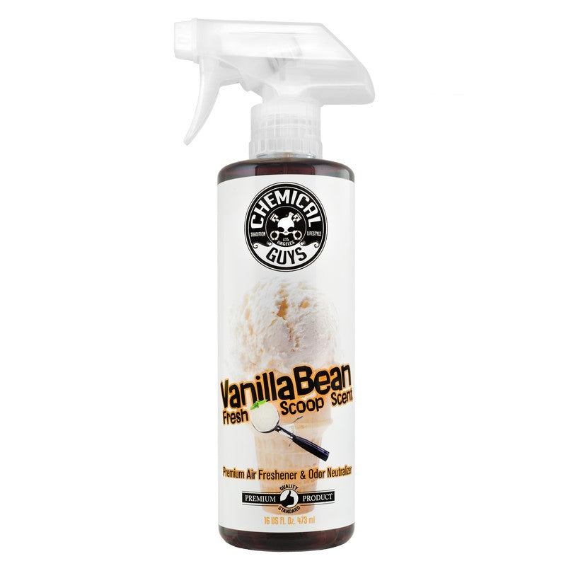 Chemical Guys Vanilla Bean Air Freshener & Odor Eliminator - 16oz (P6)