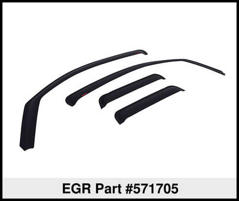 EGR 07-12 Chev Silverado 1500/2500/3500 Crw Cb In-Channel Window Visors - Set of 4 - Matte (571705)