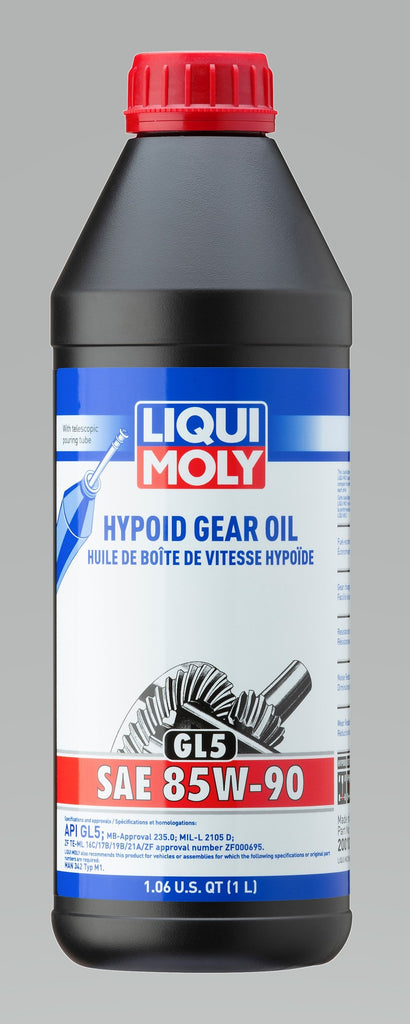 LIQUI MOLY 1L Hypoid Gear Oil (GL5) SAE 85W90 - Case of 6