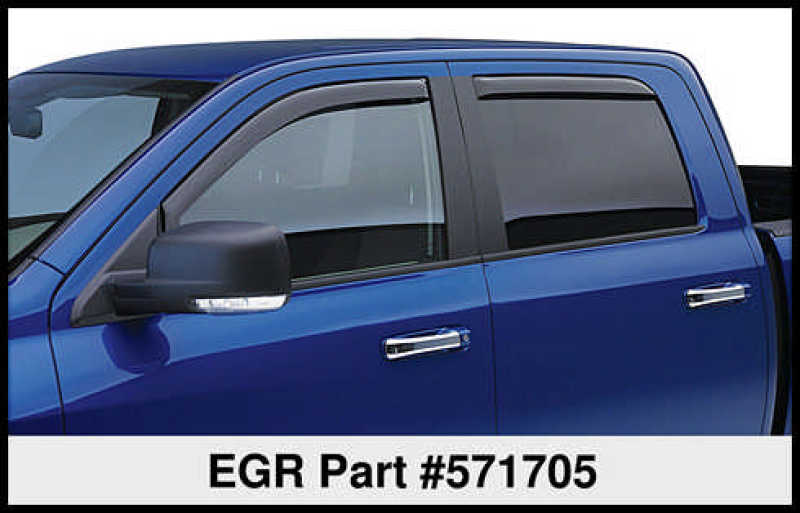 EGR 07-12 Chev Silverado 1500/2500/3500 Crw Cb In-Channel Window Visors - Set of 4 - Matte (571705)