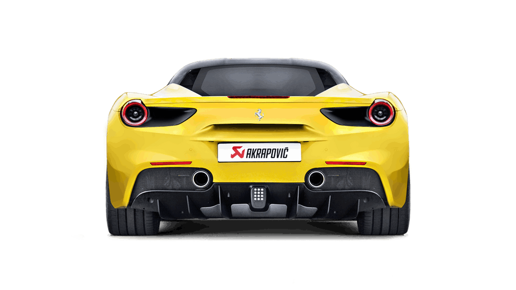 Akrapovic Slip-On Line (Titanium) w/ Carbon Tips for 2016-20 Ferrari 488 GTB/488 Spider - 2to4wheels