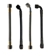 Charger l&#39;image dans la galerie, Fragola -8AN Hose Assembly Straight x 45 Degree Steel Nut 12in