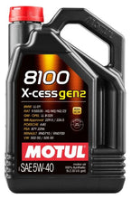 Load image into Gallery viewer, Motul 5L Synthetic Engine Oil 8100 5W40 X-CESS Gen 2 - Single