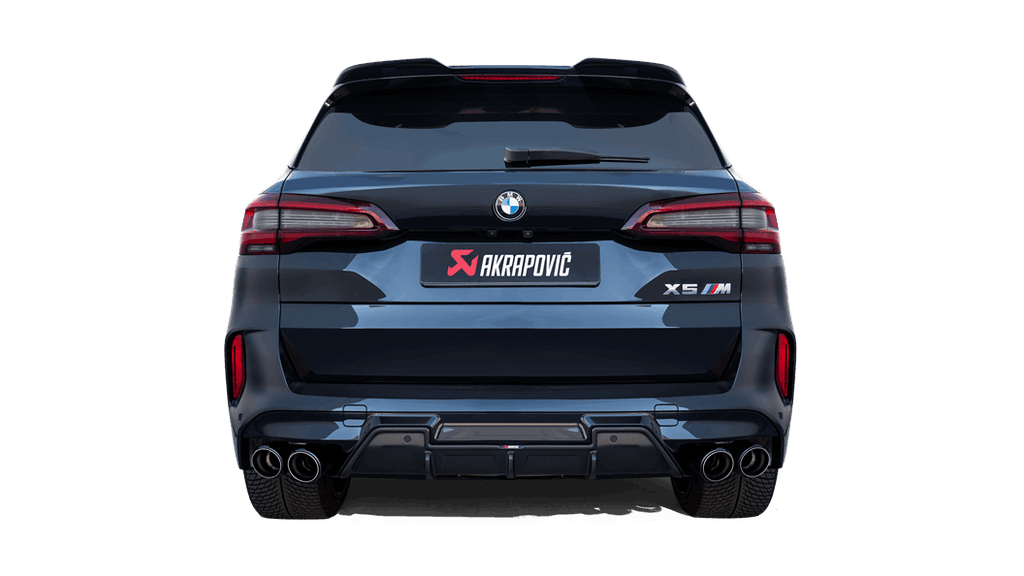 Akrapovic Slip-On Line (Titanium) w/Carbon Fiber Titanium Tips for 2020+ BMW X5M (F95)/X6M (F96) - 2to4wheels